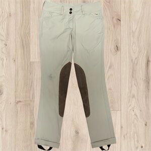 RJ Classics Jodphurs Youth 14 Girls Raleigh Tan Knee Patch Show Pants Equestrian